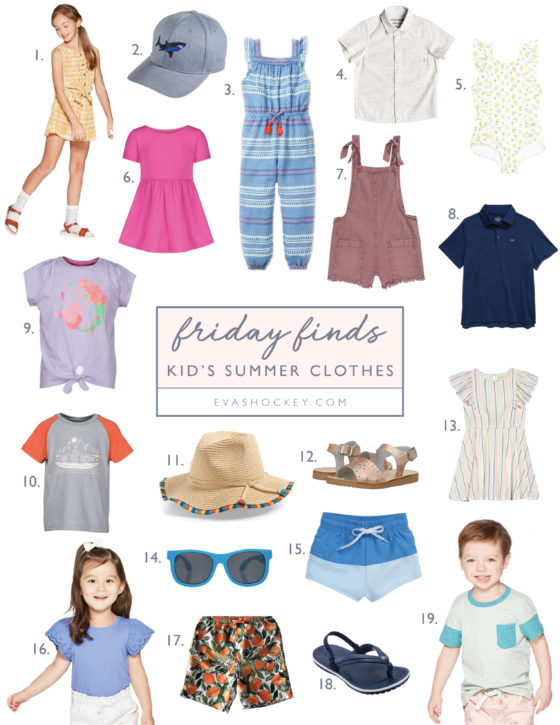 Friday Finds Kid’s Summer Clothes Eva Shockey